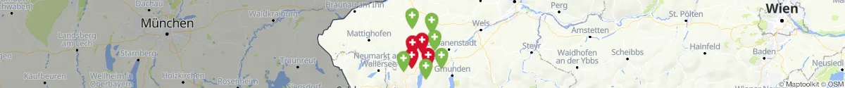Map view for Pharmacies emergency services nearby Redleiten (Vöcklabruck, Oberösterreich)